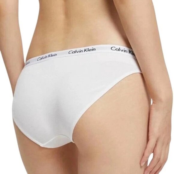 Calvin Klein Women's Carousel Bikini Panty 3 Pack QD3588 999 Black, White, Grey - Picture 4 of 4